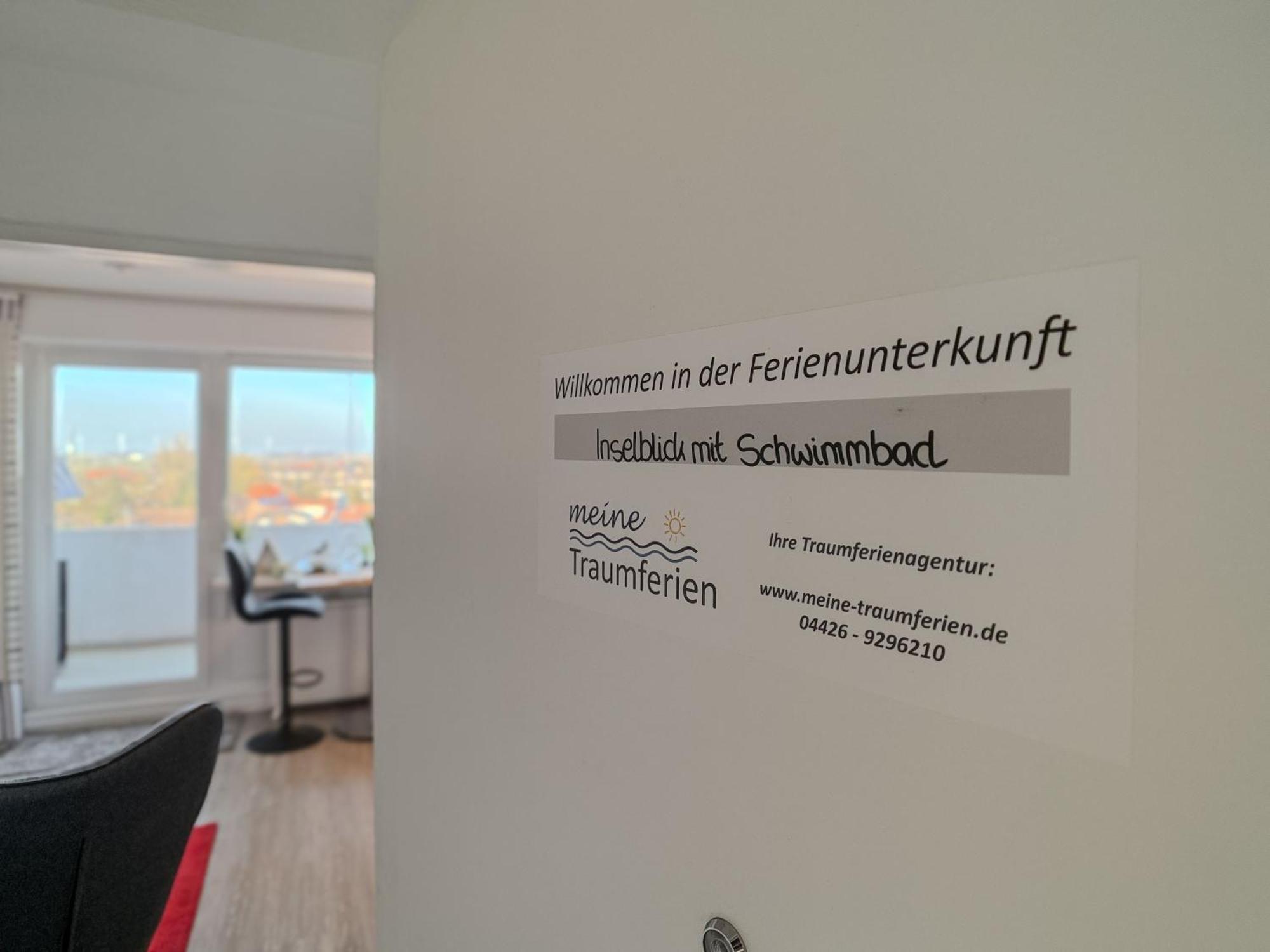 Fewo Inselblick Mit Schwimmbad - Horumersiel Kültér fotó